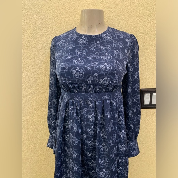 Family Affairs x UO Size Small Ariel Long Sleeve Baby Doll Dress With Belt - Picture 4 of 12